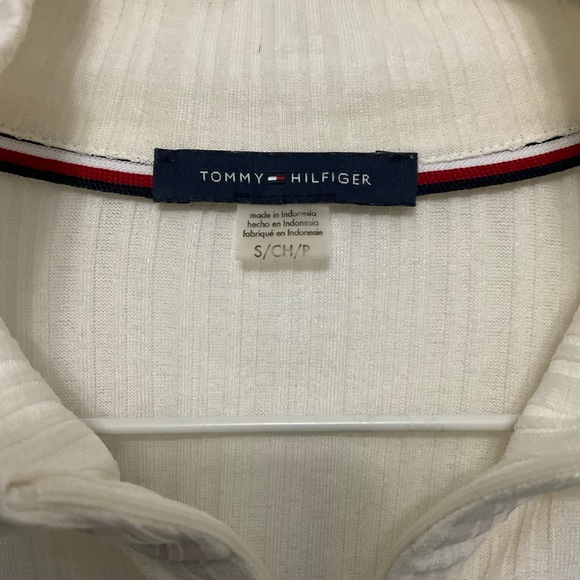 Tommy Hilfiger 3/4 Zip Rib Knit Small - Picture 6 of 8